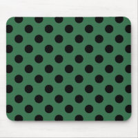 Pois noirs sur vert kelly
