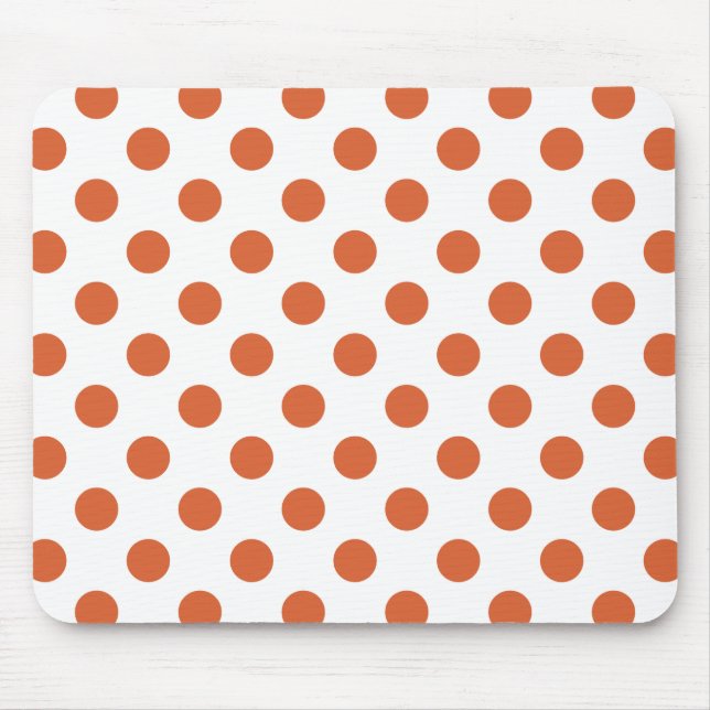 Tapis De Souris Pois orange brûlés (Devant)