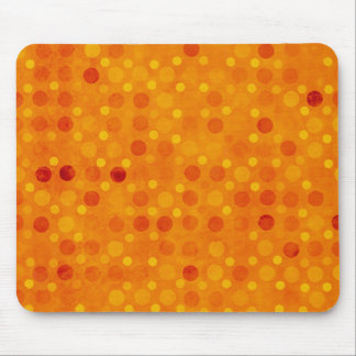 Tapis De Souris Pois orange et jaune moderne