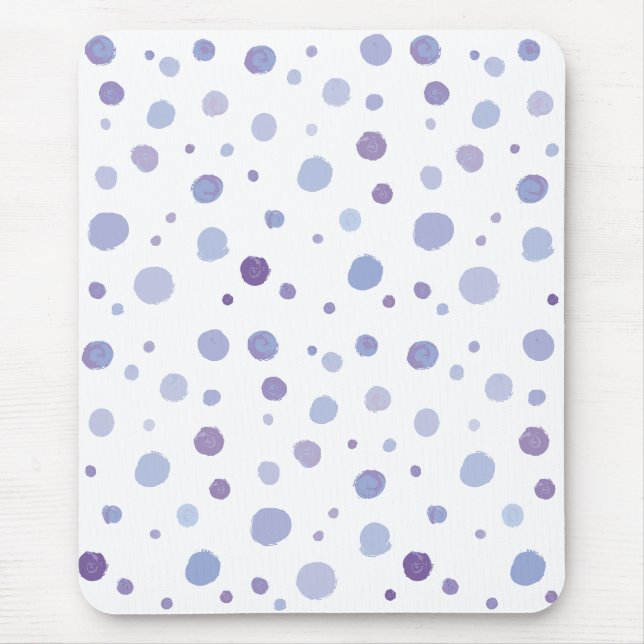 Tapis De Souris pois peints à la main (Devant)