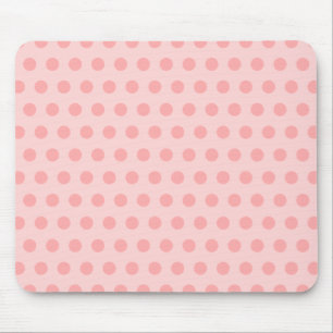 Tapis De Souris Pois rose pâle et classique