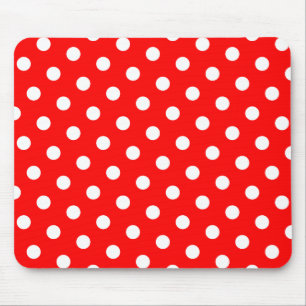 Tapis De Souris Pois rouges et blancs