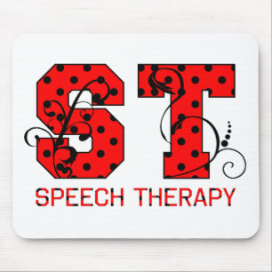 Tapis De Souris pois rouges et noirs