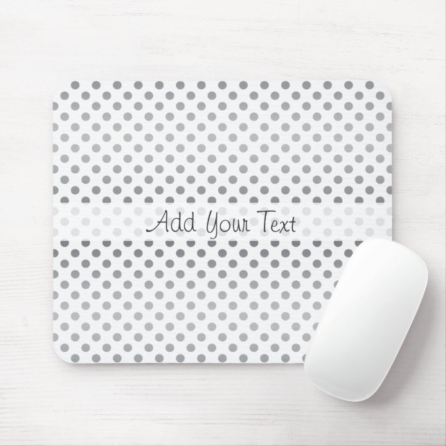Tapis De Souris Pois Silver Gradient par Shirley Taylor (Avec souris)