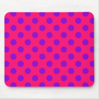 Pois violets sur cerise