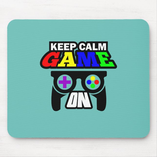 Tapis De Souris Poison Keep Calm Game (Devant)