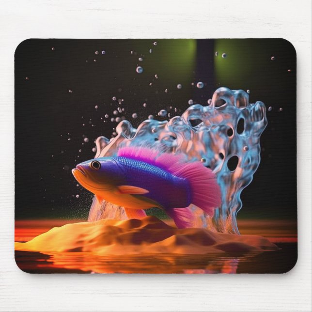 Tapis De Souris Poisson Artsy (Devant)
