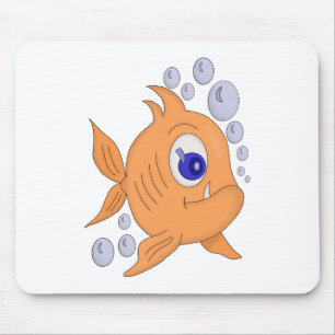 Tapis De Souris Poisson avec dent pointue