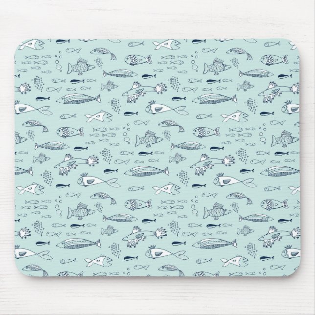 Tapis De Souris Poisson bleu (Devant)