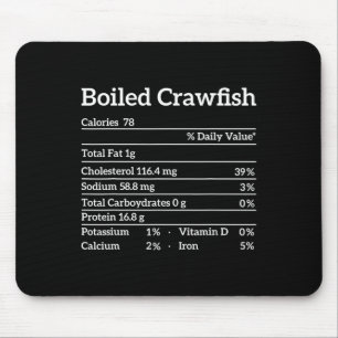 Tapis De Souris Poisson-crevette bouilli - valeur nutritive Carte