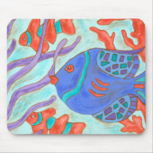 Tapis De Souris Poisson de couleur pop