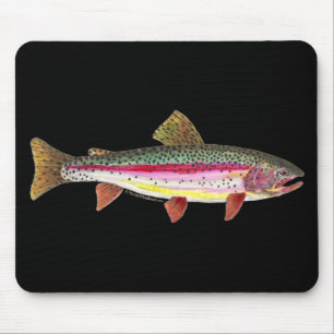 Tapis De Souris Poisson de truite arc-en-ciel