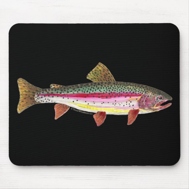 Tapis De Souris Poisson de truite arc-en-ciel (Devant)