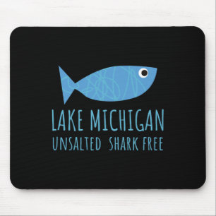 Tapis De Souris Poisson du Grand Lac Michigan non salé sans requin