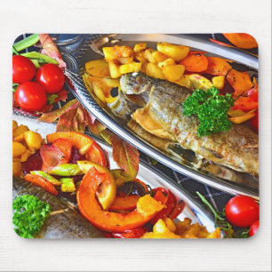 Tapis De Souris Poisson frits de mer