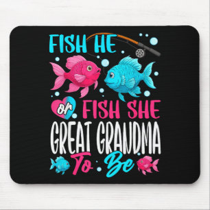 Tapis De Souris Poisson Il Ou Poisson Elle Révélation Du Sexe Fami