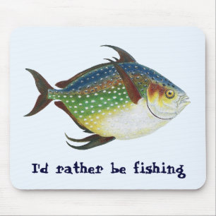 Tapis De Souris Poisson lunaire tropical, animal aquatique marin v