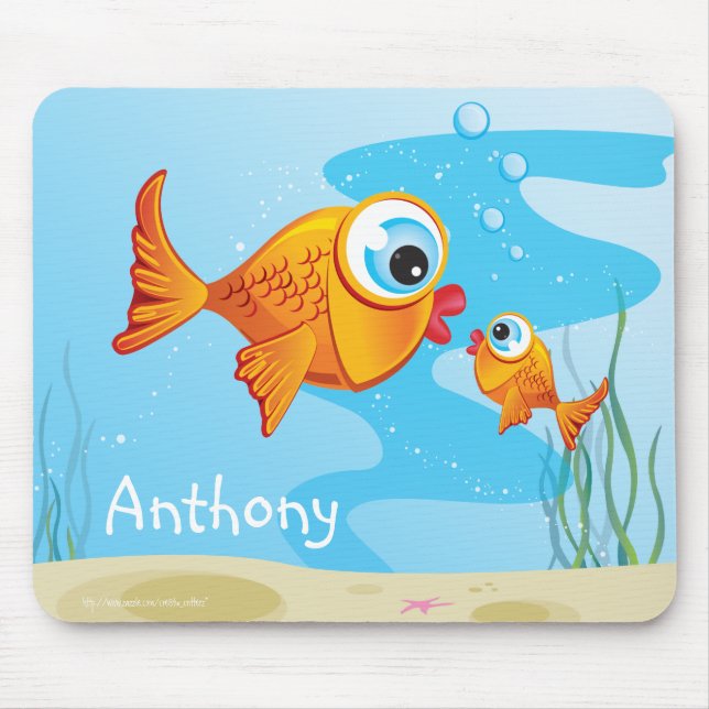 Tapis De Souris Poisson - Olive & Pickle :: (Devant)