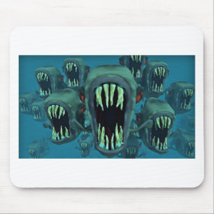 Tapis De Souris Poisson Piranhas Personnaliser Anniversaires