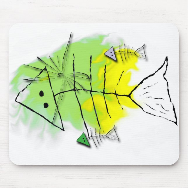 Tapis De Souris Poisson primitif Mousepad (Devant)