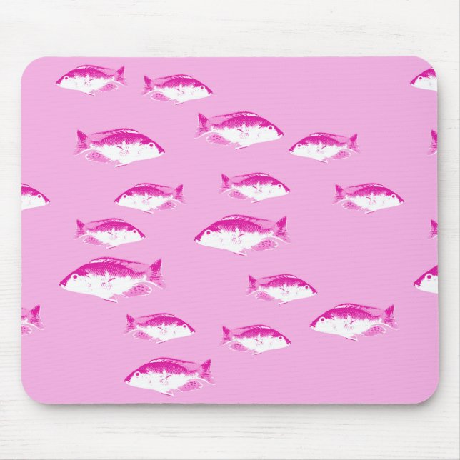 Tapis De Souris Poisson rose (Devant)