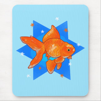 Tapis De Souris Poisson rouge avec des étoiles