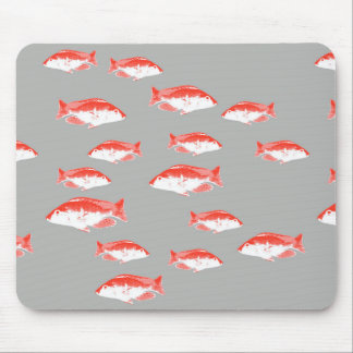 Tapis De Souris Poisson rouge et gris