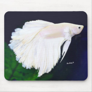 Tapis De Souris Poissons de Betta de platine