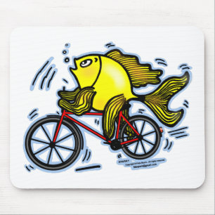 Tapis De Souris Poissons de bicyclette (vélo)