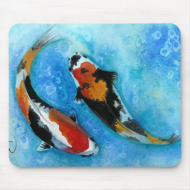 Tapis De Souris Poissons de Koi (Devant)