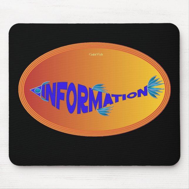 Tapis De Souris Poissons d'information (Devant)