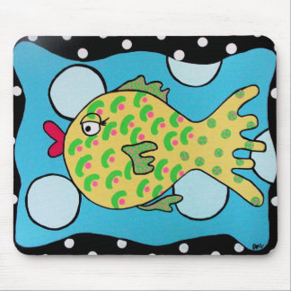 Tapis De Souris Poissons Mousepad de bulle