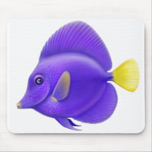 Tapis De Souris Poissons pourpres Mousepad de récif de Tang