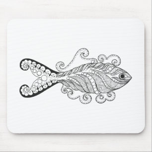 Tapis De Souris Poissons stylisés