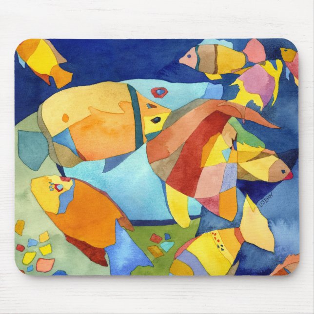 Tapis De Souris Poissons tropicaux (Devant)