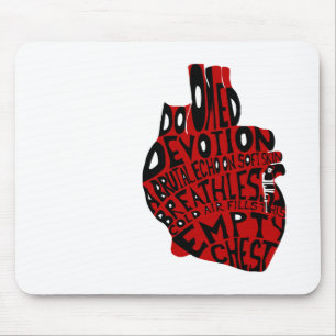 Tapis De Souris poitrine vide : coeur anatomique