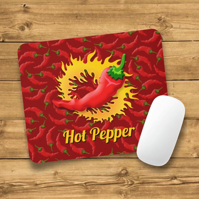 Tapis de souris Poivre avec Flamme (Créateur téléchargé)