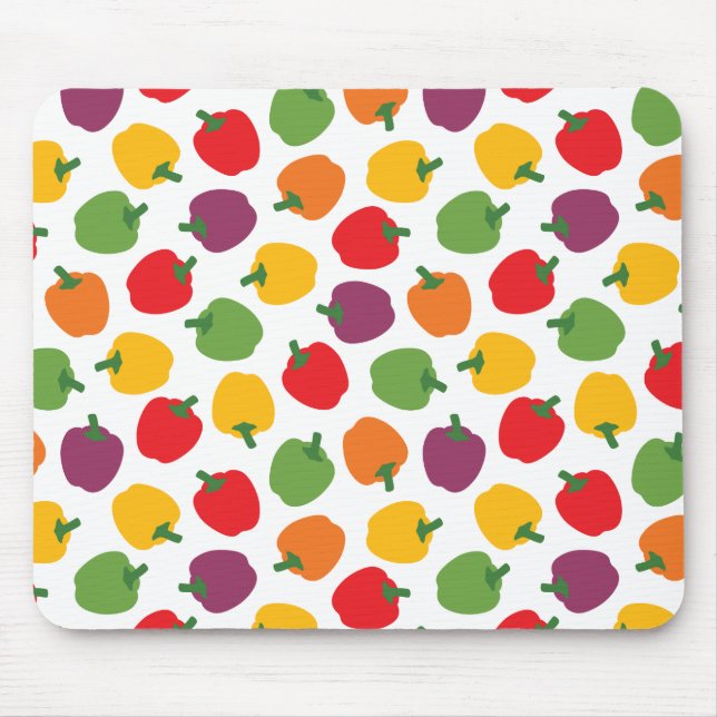 Tapis De Souris Poivrons Bell colorés (Devant)