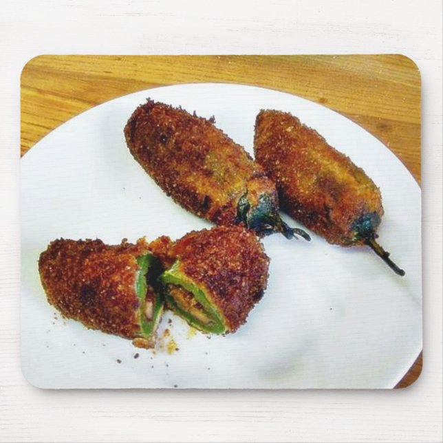 Tapis De Souris Poivrons bourrés par nourriture de Jalapenos de (Devant)