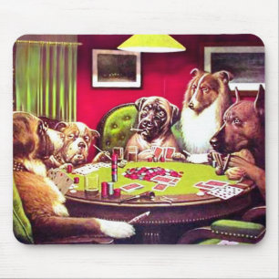 TAPIS DE SOURIS POKER CHIENS : UN BLUFF BOURSIER