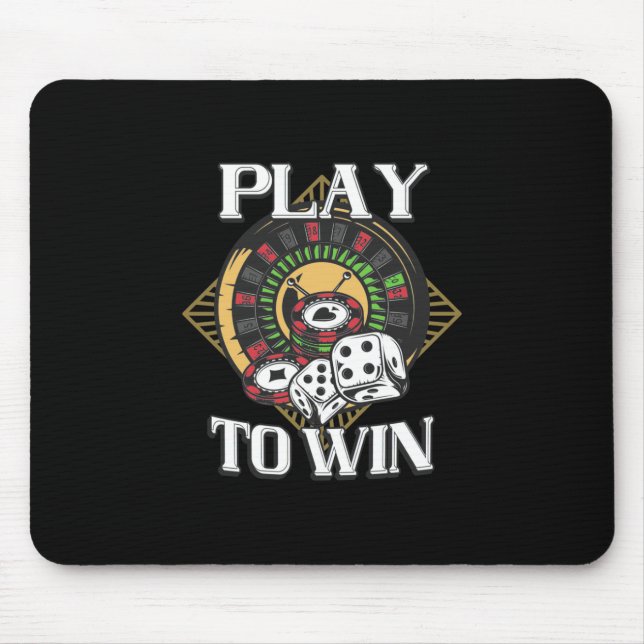 Tapis De Souris Poker Play To Win (Devant)