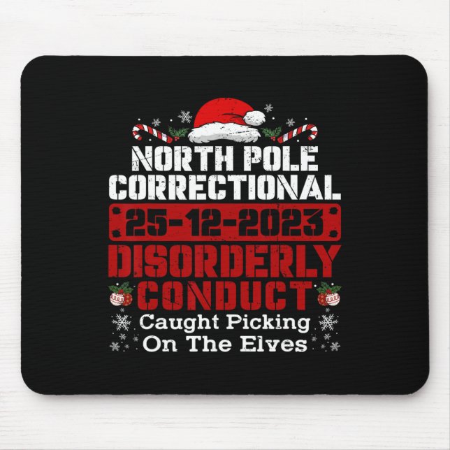 Tapis De Souris Pôle Nord Conduite Correctionnelle Désordonnée Pri (Devant)