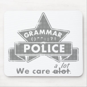 Tapis De Souris Police de Grammar