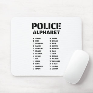 Tapis De Souris Police de l'alphabet phonétique