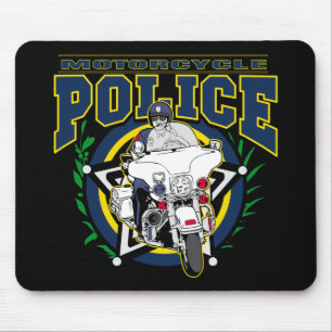 Tapis De Souris Police de moto