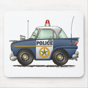 Tapis De Souris Police de voiture de police