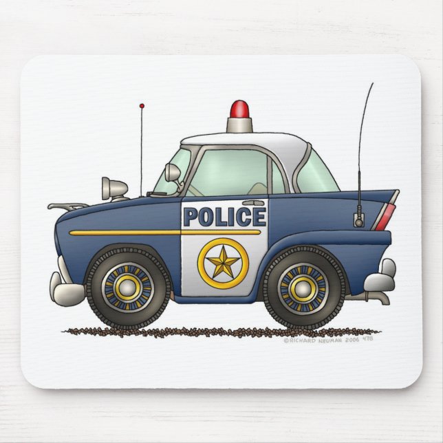 Tapis De Souris Police de voiture de police (Devant)