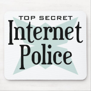 Tapis De Souris Police extrêmement secrète d'Intenet