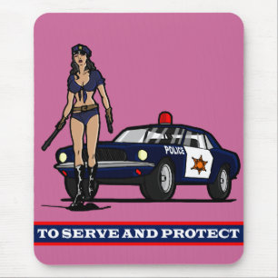 TAPIS DE SOURIS POLICE WOMAN1