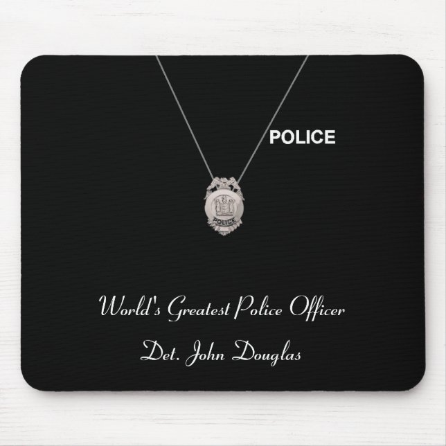 Tapis De Souris Policier Mousepad (Devant)